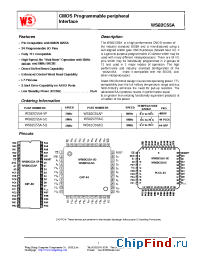 Datasheet WS82C55A-5P производства Wing Shing